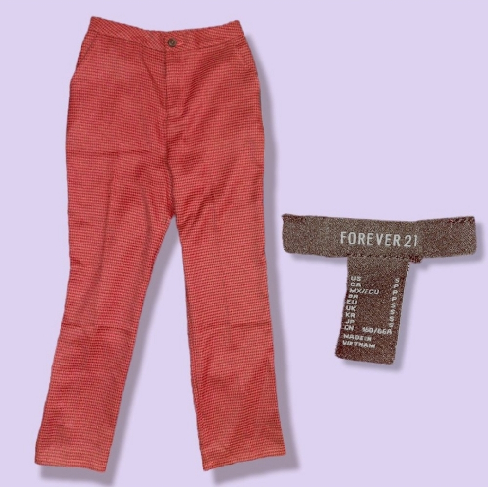 FOREVER 21 RED FASHION GIRL PANTS